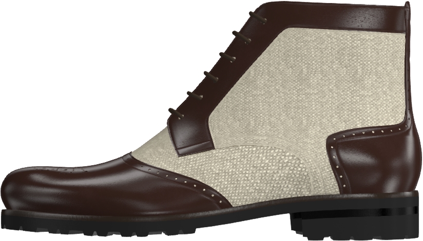 Brown on Nude Linen render